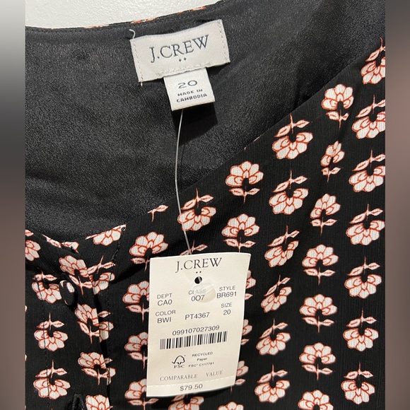 J. Crew Factory Sleeveless button-up ruffle top Size 20 - Picture 5 of 5